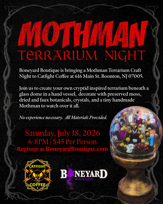 7/18/26  Mothman Terrarium Workshop at Catfight Coffee