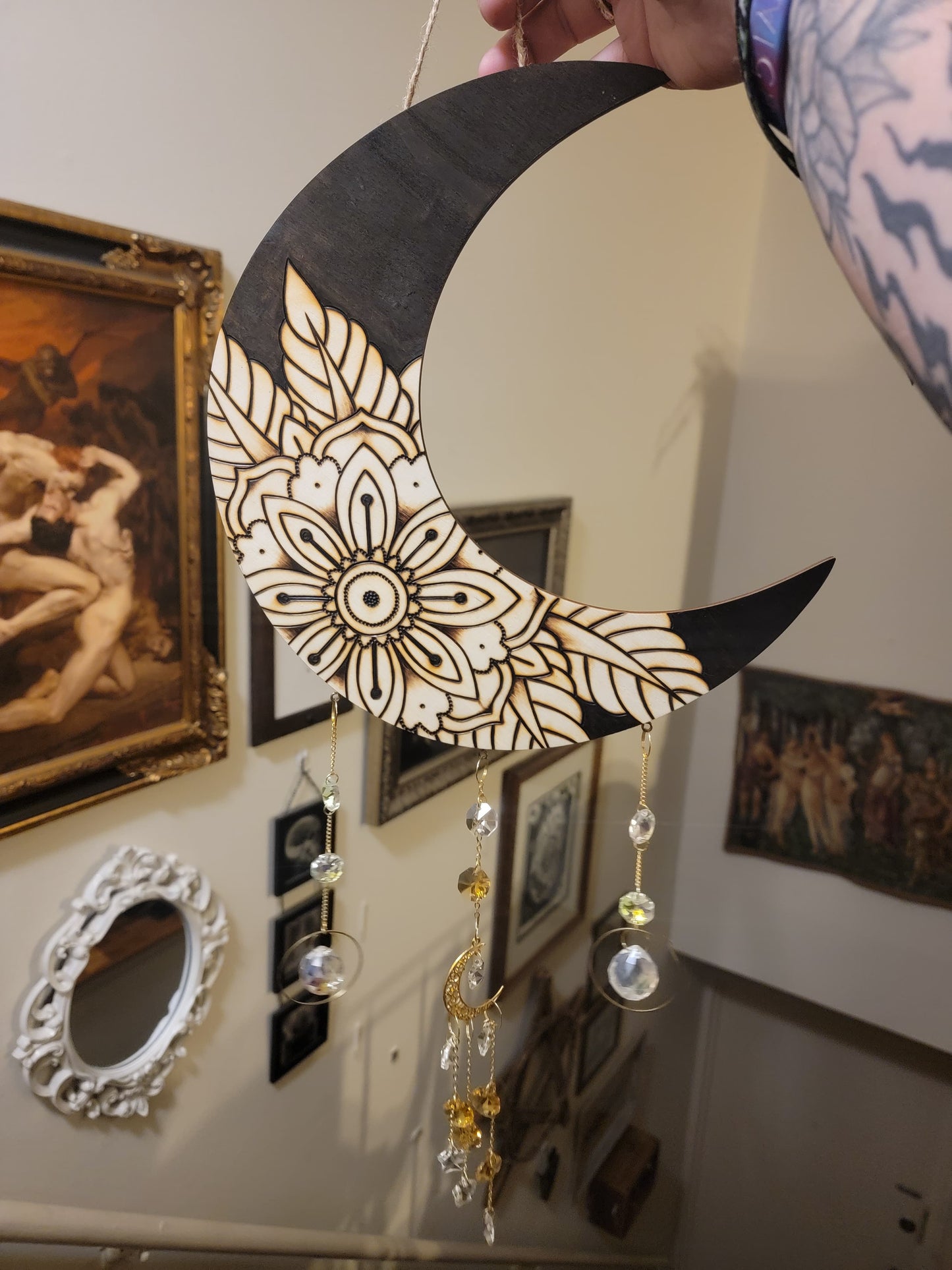 7/21/25 - Crescent Moon Suncatchers Woodburning Workshop